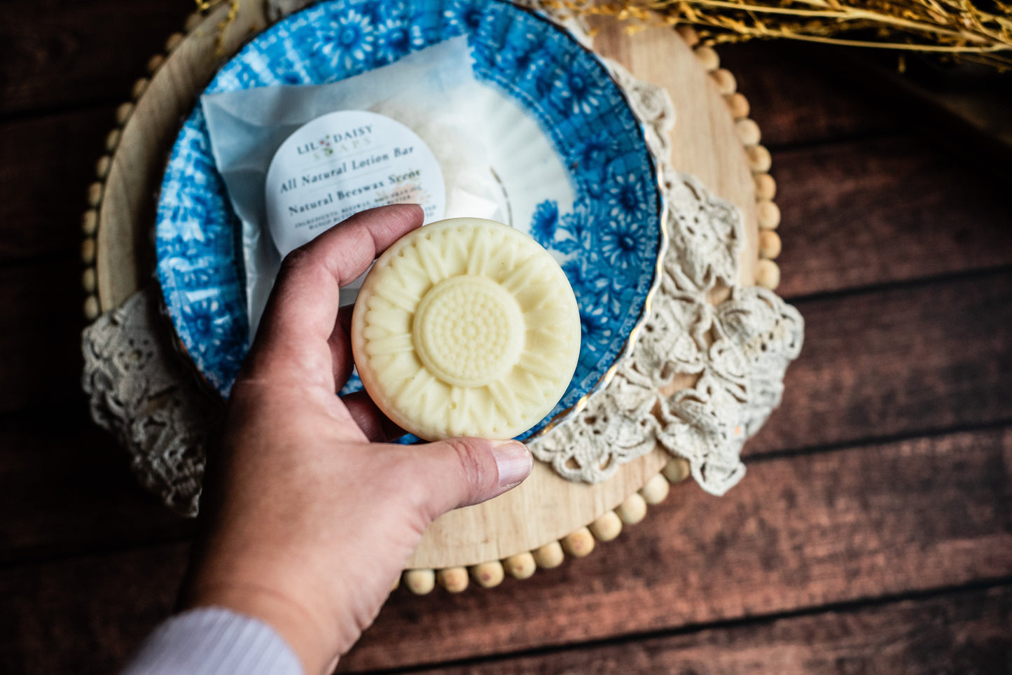 All Natural Beeswax Lotion Bar Lil Daisy Soaps Body Care
