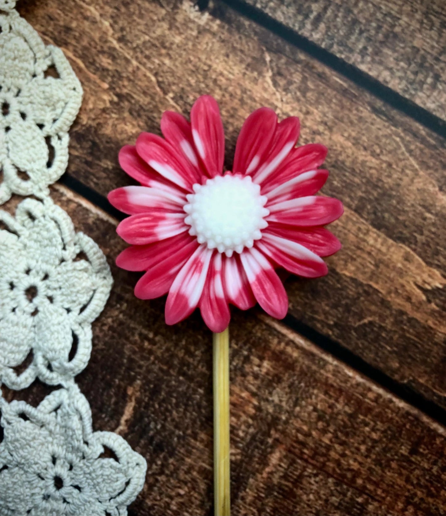 Daisy Pop Wax Melt Lil Daisy Soaps Pink & White Daisy Wax Melt