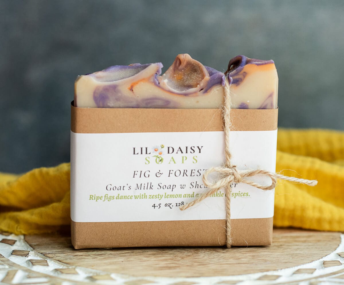 Fig & Forest Goat Milk Soap Lil Daisy Soaps Handmade Soap