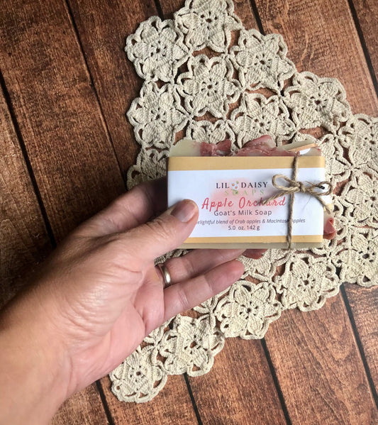 Goat Milk Soap: Harvest Apple Lil Daisy Soaps Handmade Soap