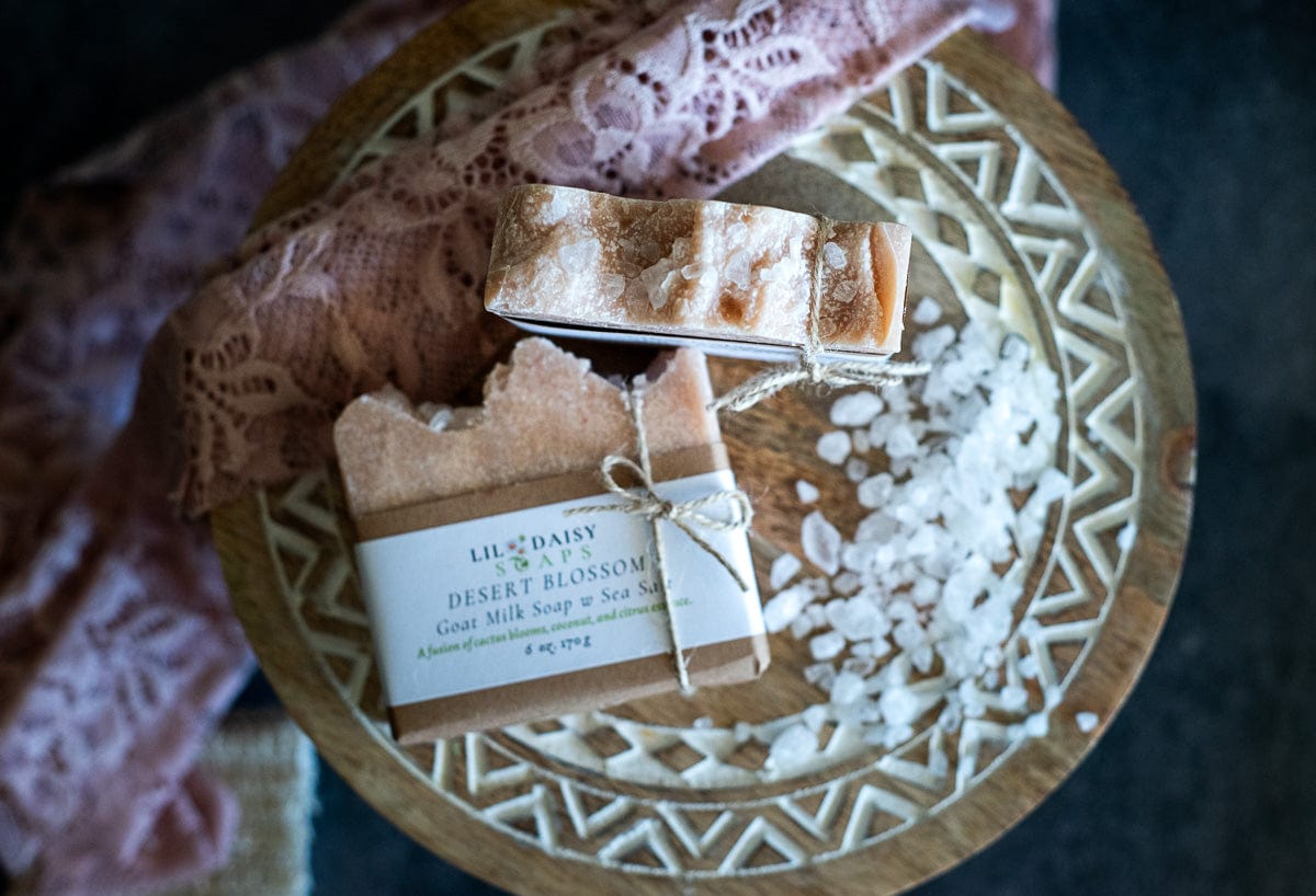 Goat Milk Soap: Sea Salt Bar Lil Daisy Soaps Handmade Soap