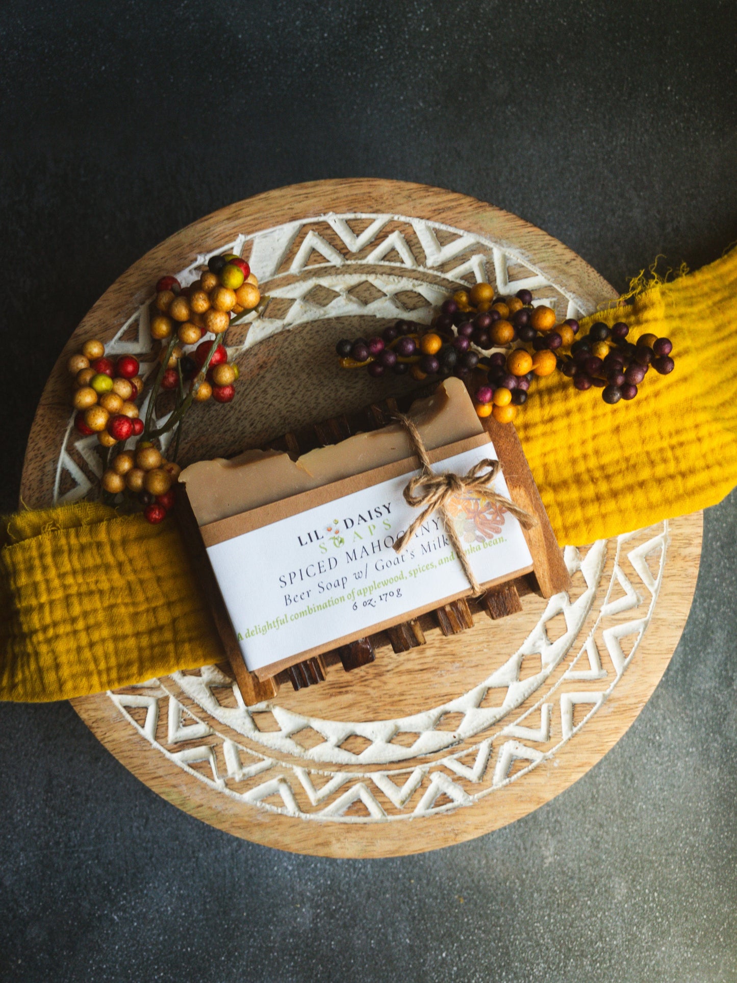 Goat Milk Soap: Spiced Mahogany Beer Bar Lil Daisy Soaps Handmade Soap