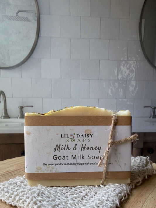 Milk & Honey Goat Milk Soap Lil Daisy Soaps Handmade Soap