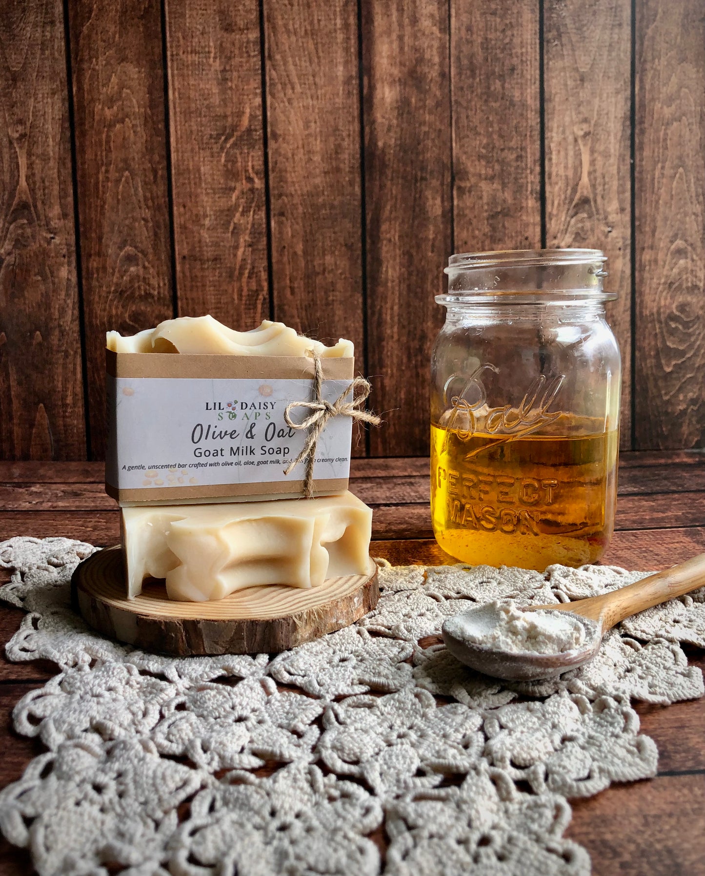 Olive & Oat (Bastille Bar) Goat Milk Soap Lil Daisy Soaps Handmade Soap