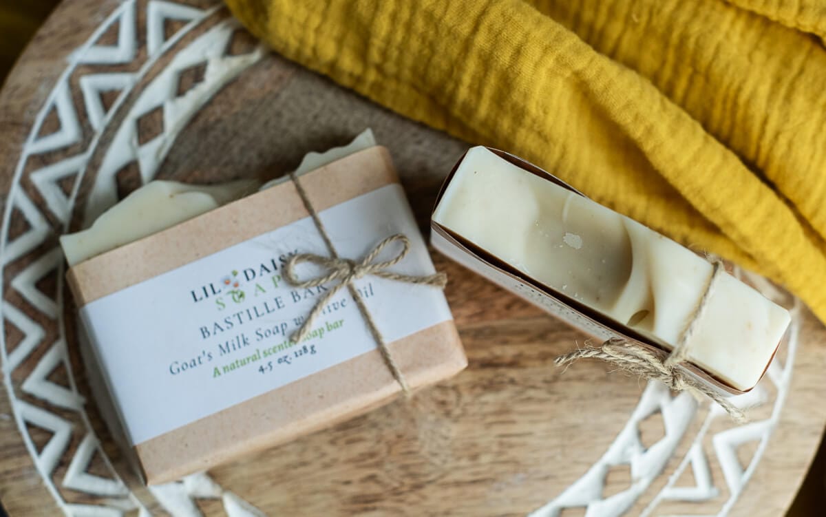 Goat Milk Soap: Unscented Olive Oil Lil Daisy Soaps Handmade Soap