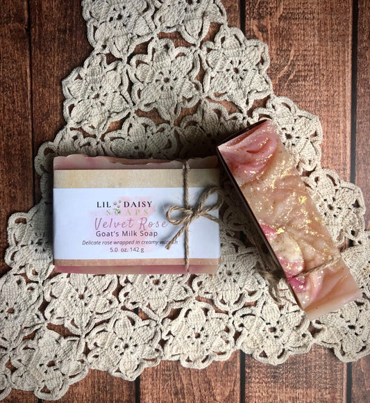 Velvet Rose Goat Milk Soap Lil Daisy Soaps
