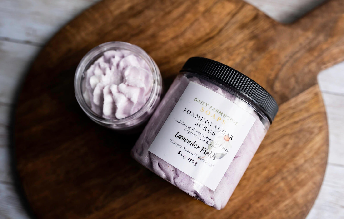 Whipped Sugar Scrubs Lil Daisy Soaps Body Care 8 oz / Lavender Essential Oil