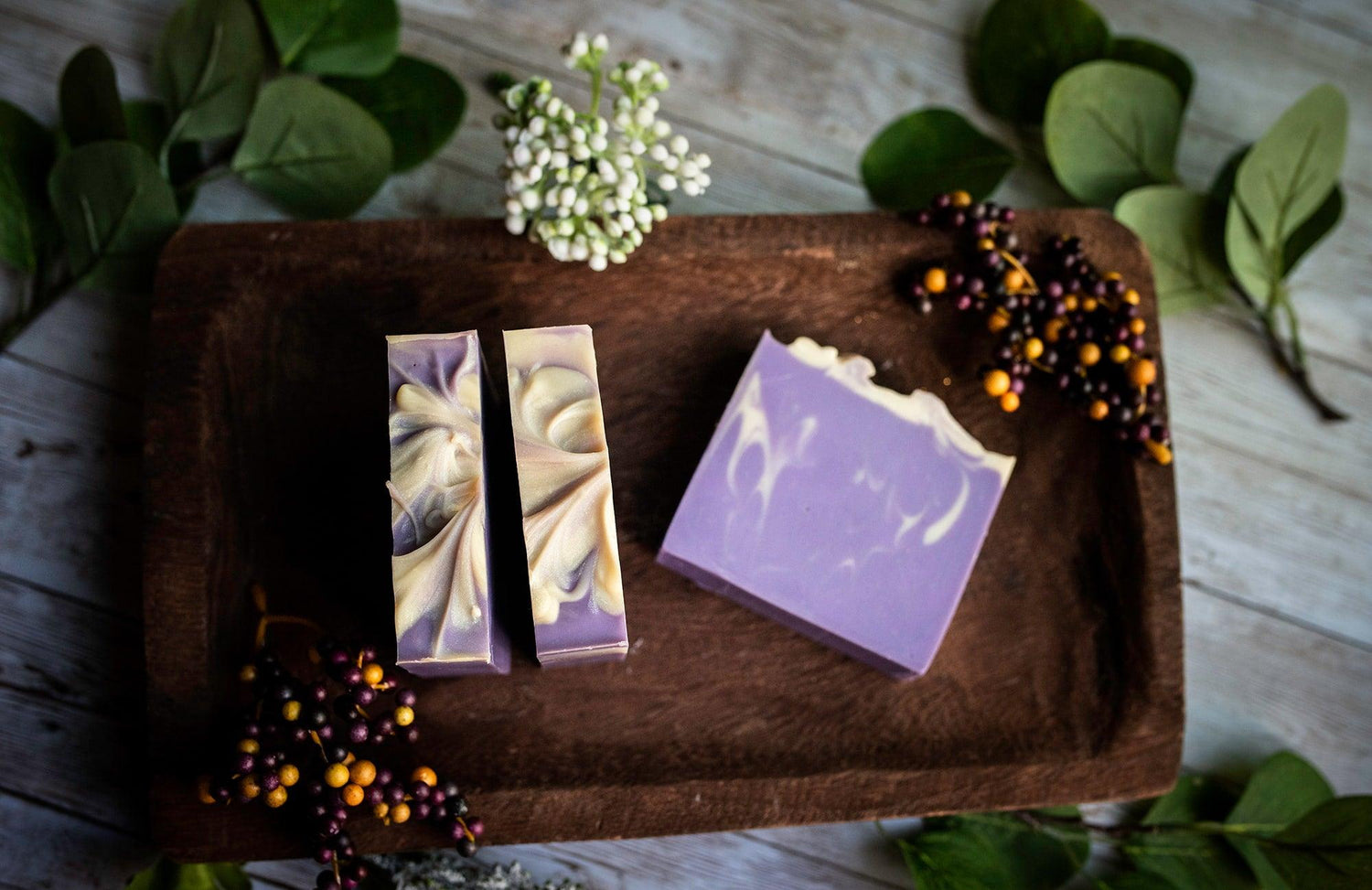 Our goat milk soaps are made with creamy fresh goat milk and skin-loving oils and butters.