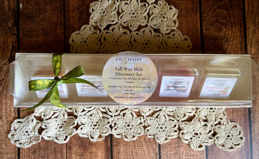 Fall Wax Melt Discovery Set-5 Cozy Autumn Scents
