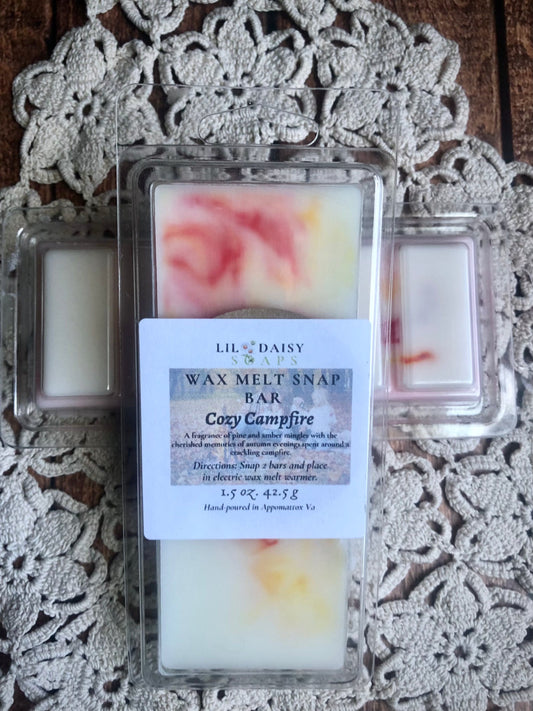 Cosy Campfire Wax Melts Lil Daisy Soaps  1.5 oz