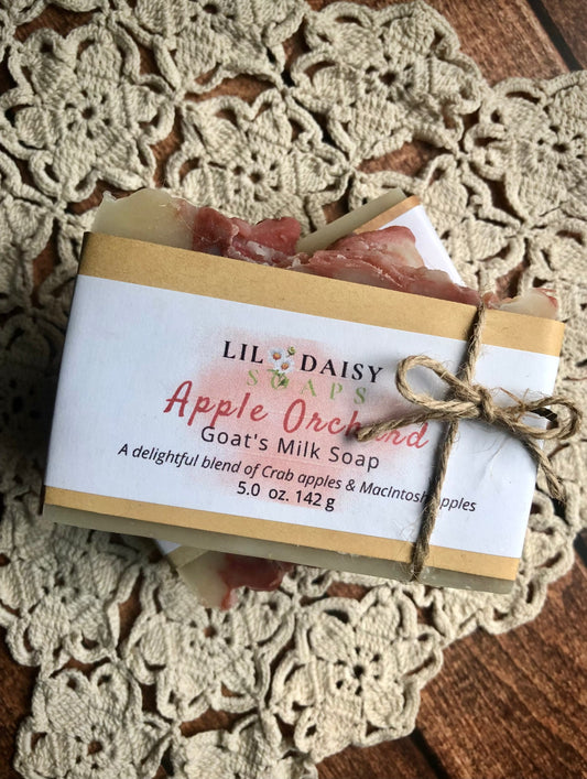 Goat Milk Soap: Harvest Apple Lil Daisy Soaps Handmade Soap