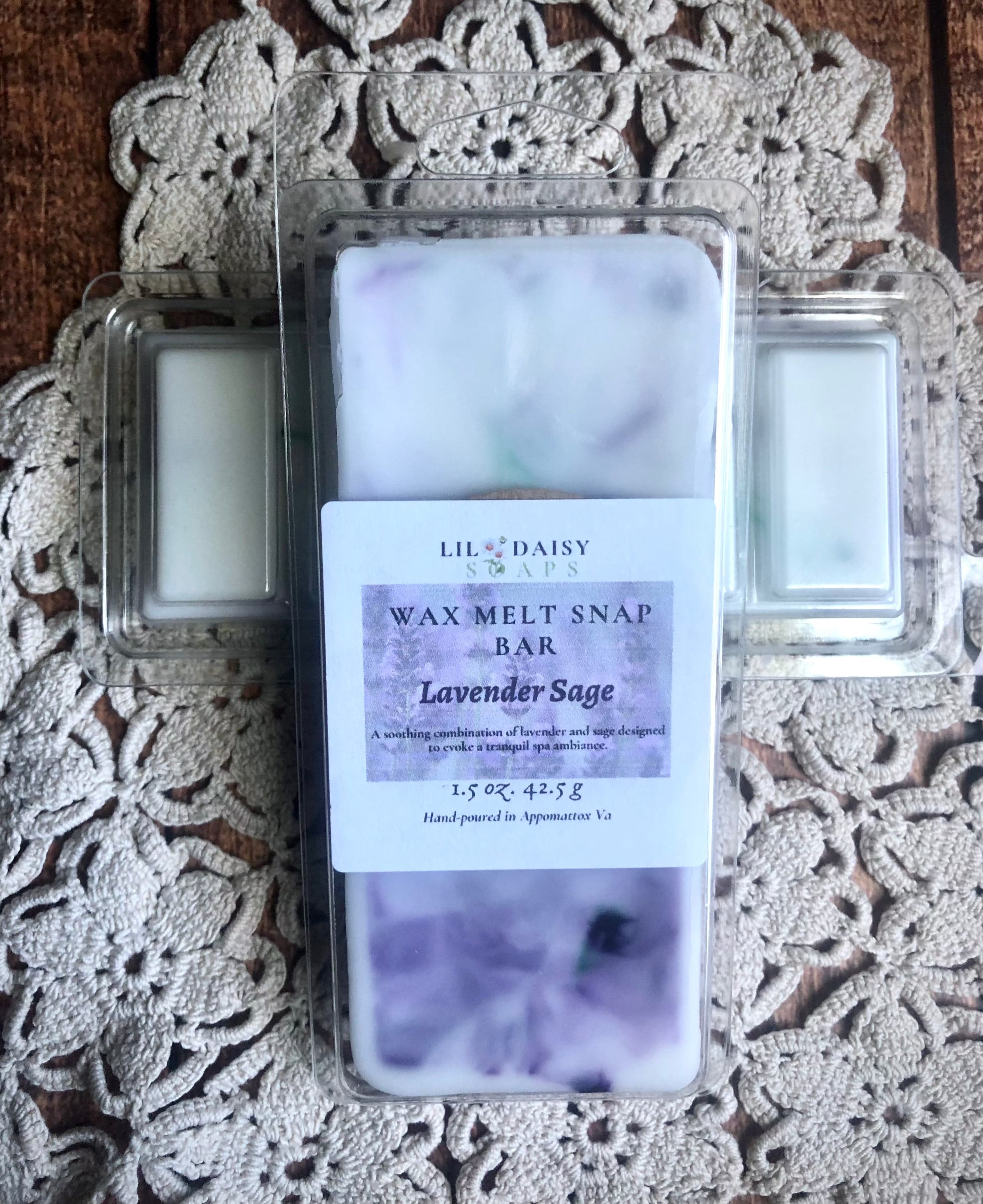 Lavender Sage Wax Melts Lil Daisy Soaps 