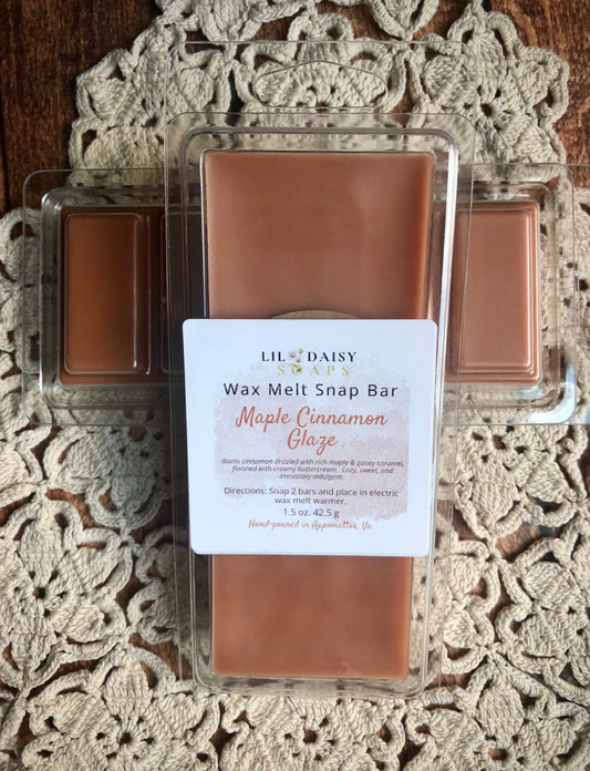 Maple Cinnamon Glaze Wax Melt Lil Daisy Soaps  Wax Melts