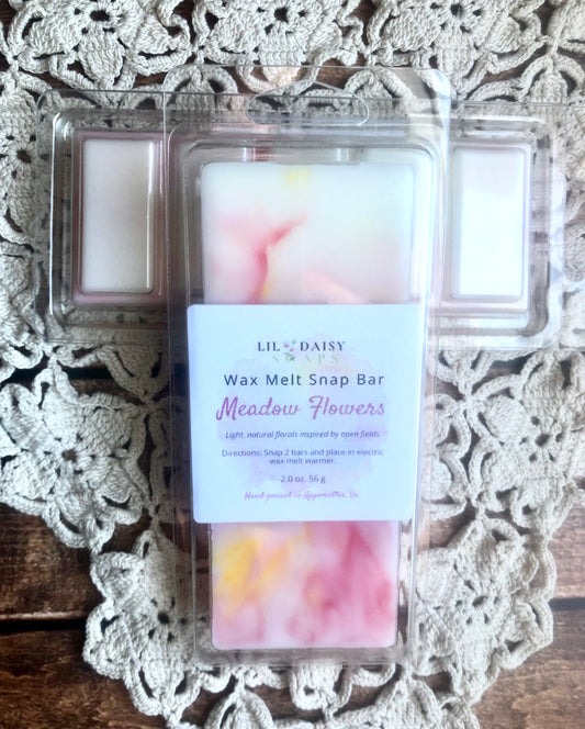 Meadow Flowers Snap Bar Wax Melts Lil Daisy Soaps 