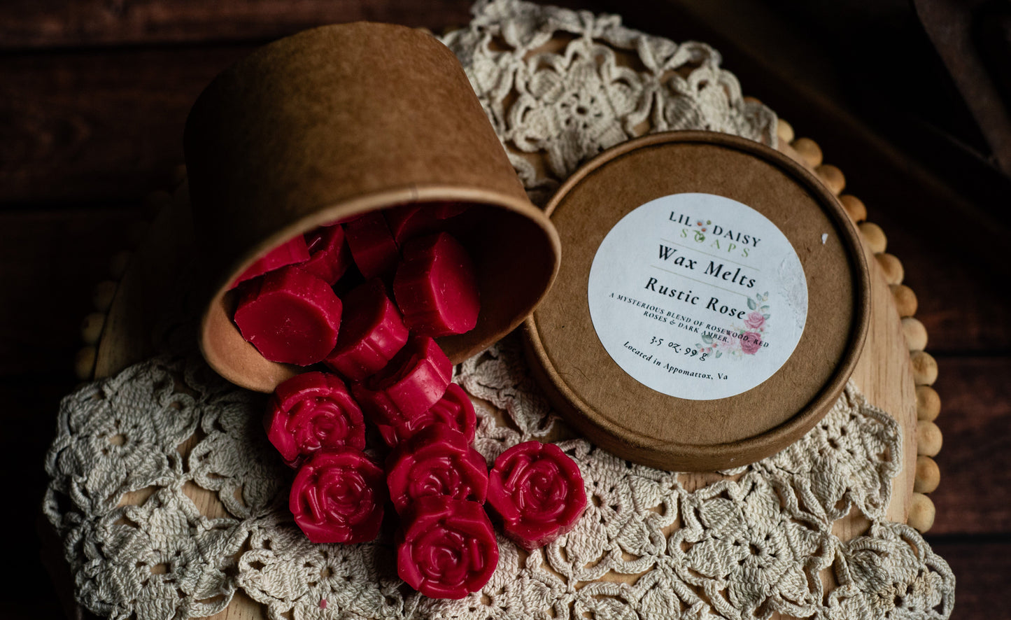 Rustic Rose Wax Melts Lil Daisy Soaps 