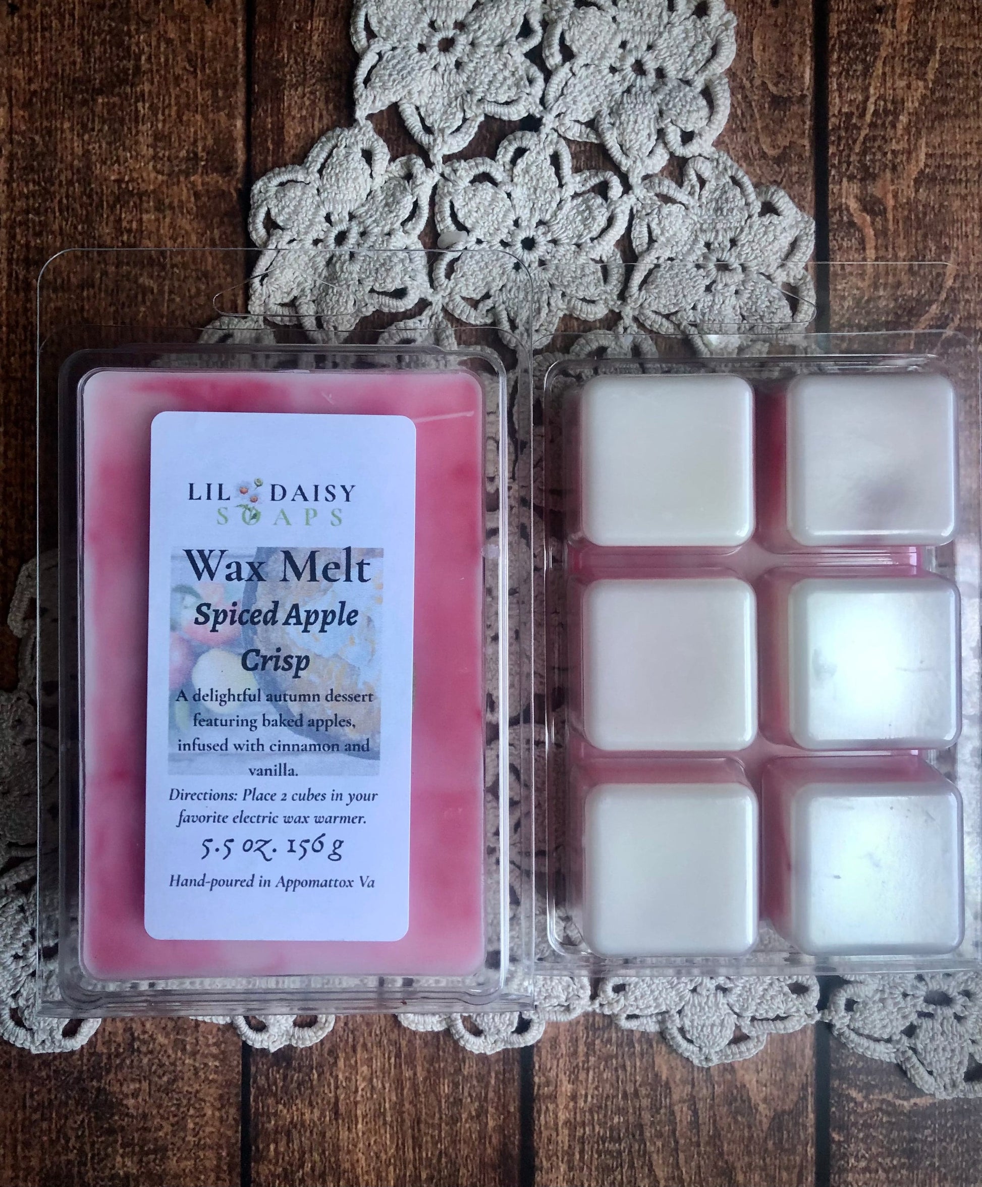 Spiced Apple Crisp Wax Melts Lil Daisy Soaps 
