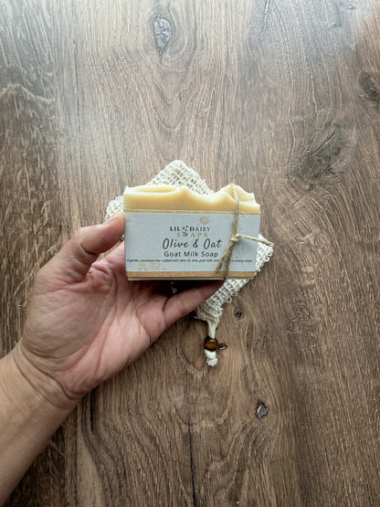 Unscented Olive & Oat Goat Milk Soap Bar