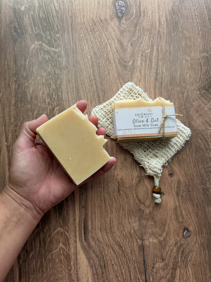 Unscented Olive & Oat Goat Milk Soap Bar